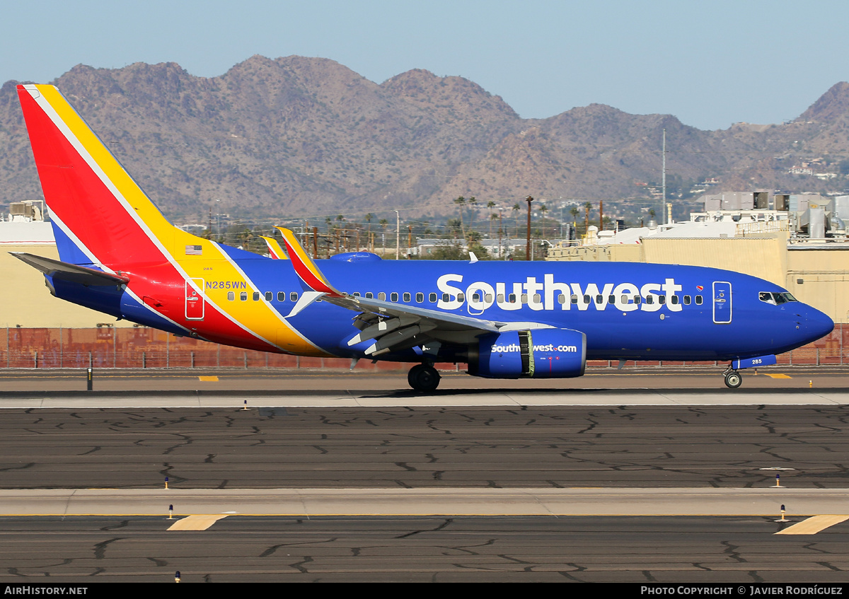 Aircraft Photo of N285WN | Boeing 737-7H4 | Southwest Airlines | AirHistory.net #556220