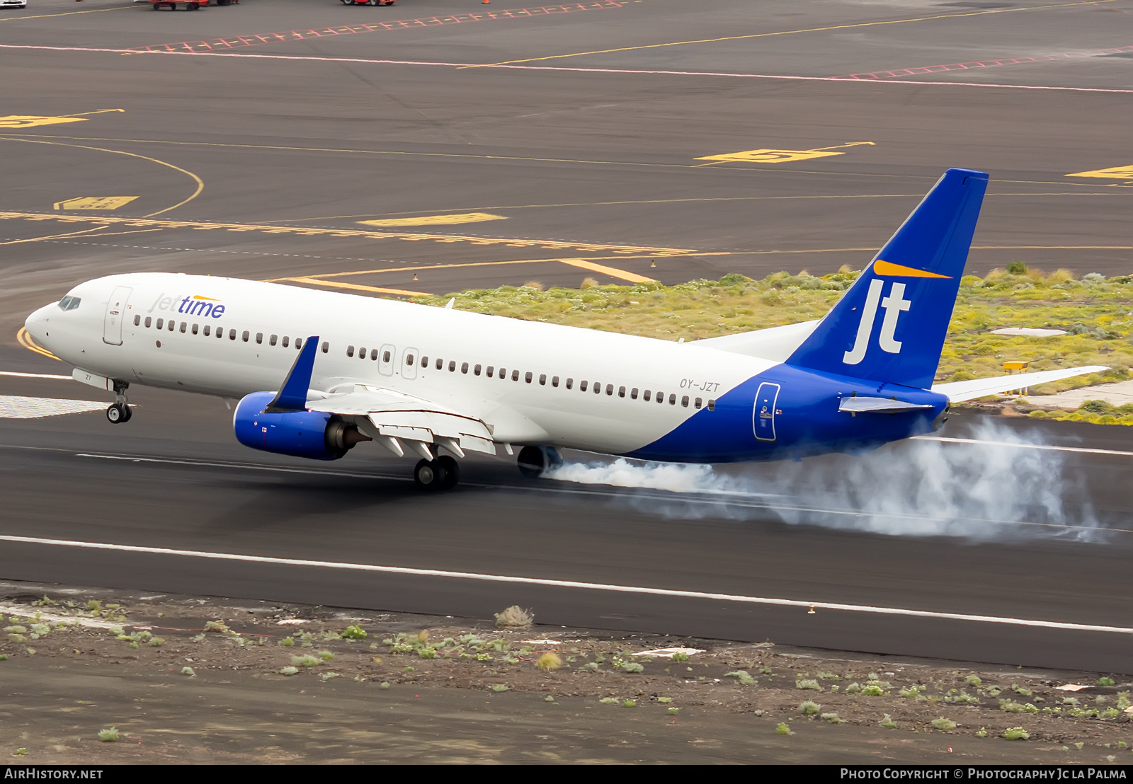 Aircraft Photo of OY-JZT | Boeing 737-8AL | Jettime | AirHistory.net #556222