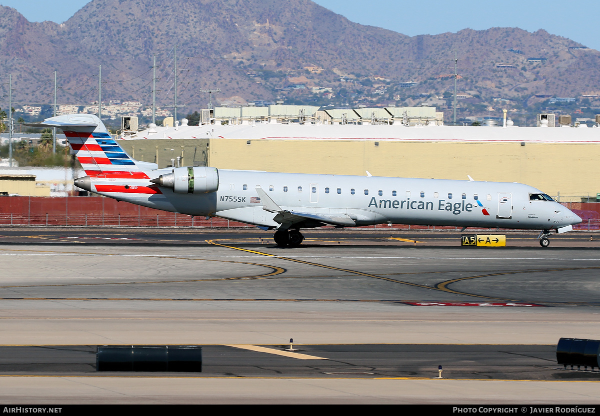 Aircraft Photo of N755SK | Bombardier CRJ-700 (CL-600-2C10) | American Eagle | AirHistory.net #556242