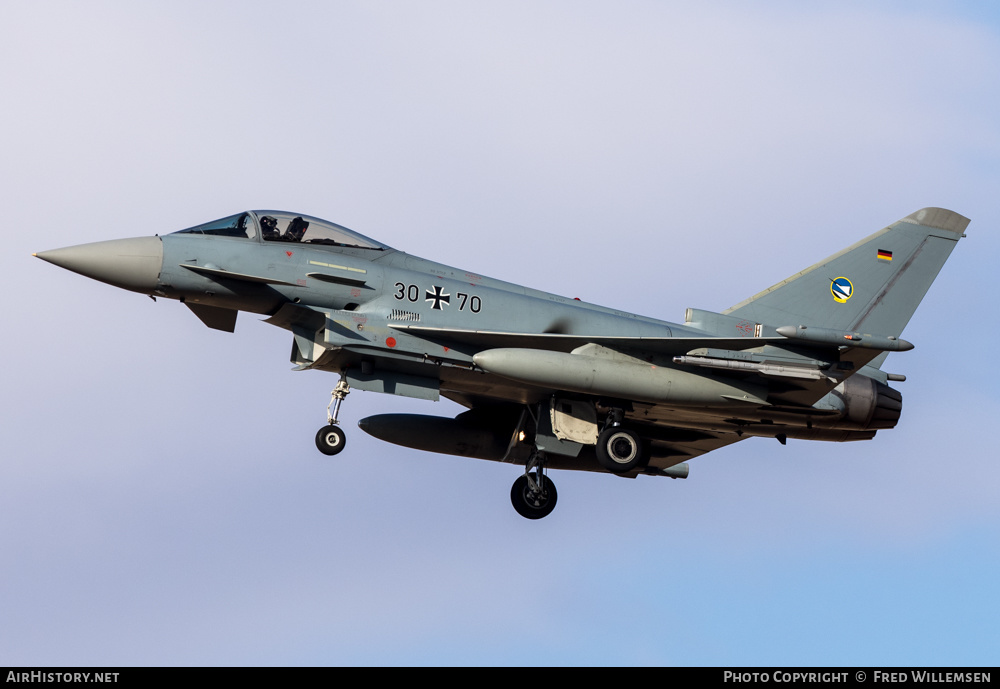 Aircraft Photo of 3070 | Eurofighter EF-2000 Typhoon S | Germany - Air Force | AirHistory.net #556279