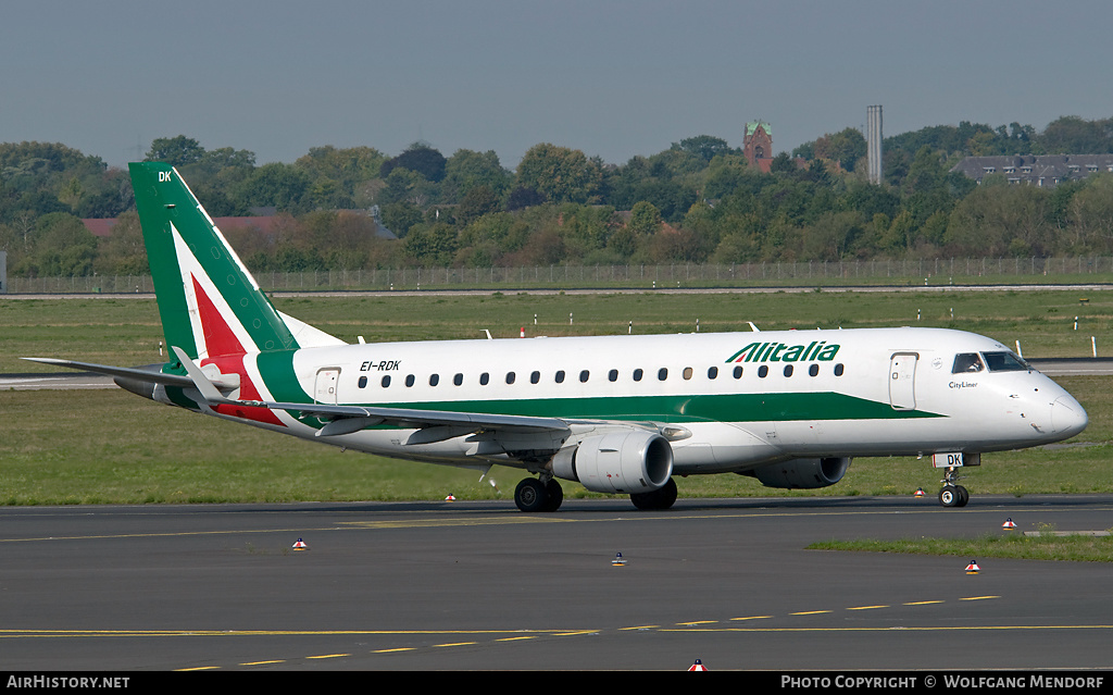 Aircraft Photo of EI-RDK | Embraer 175STD (ERJ-170-200STD) | Alitalia CityLiner | AirHistory.net #556303