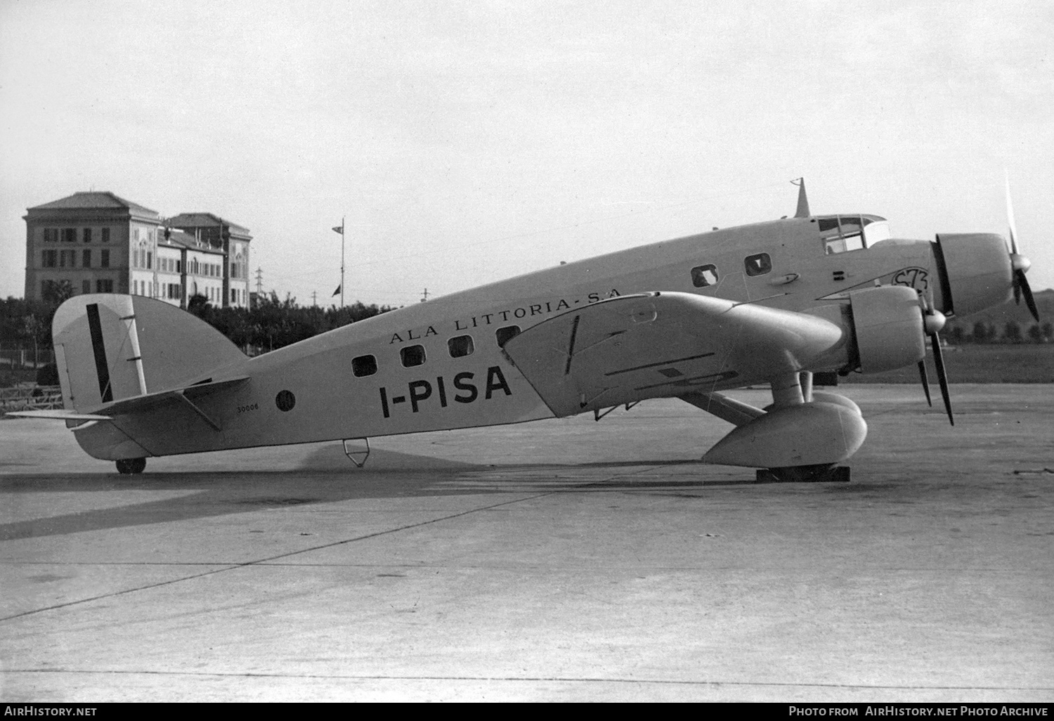 Aircraft Photo of I-PISA | Savoia-Marchetti S.73 | Ala Littoria | AirHistory.net #556321