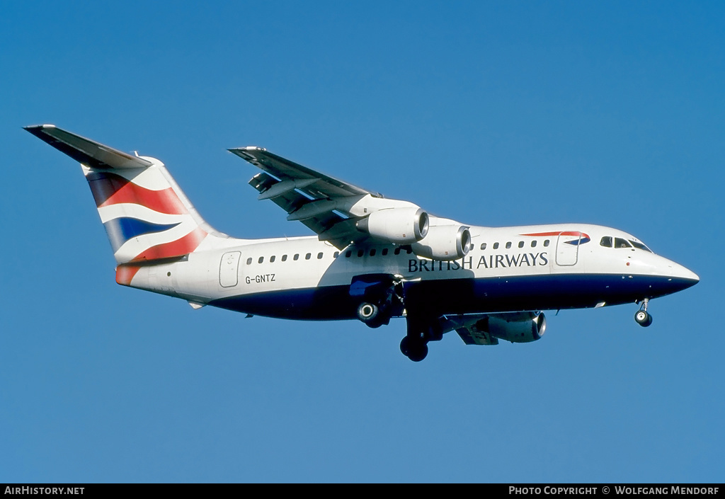 Aircraft Photo of G-GNTZ | British Aerospace BAe-146-200A | British Airways | AirHistory.net #556333