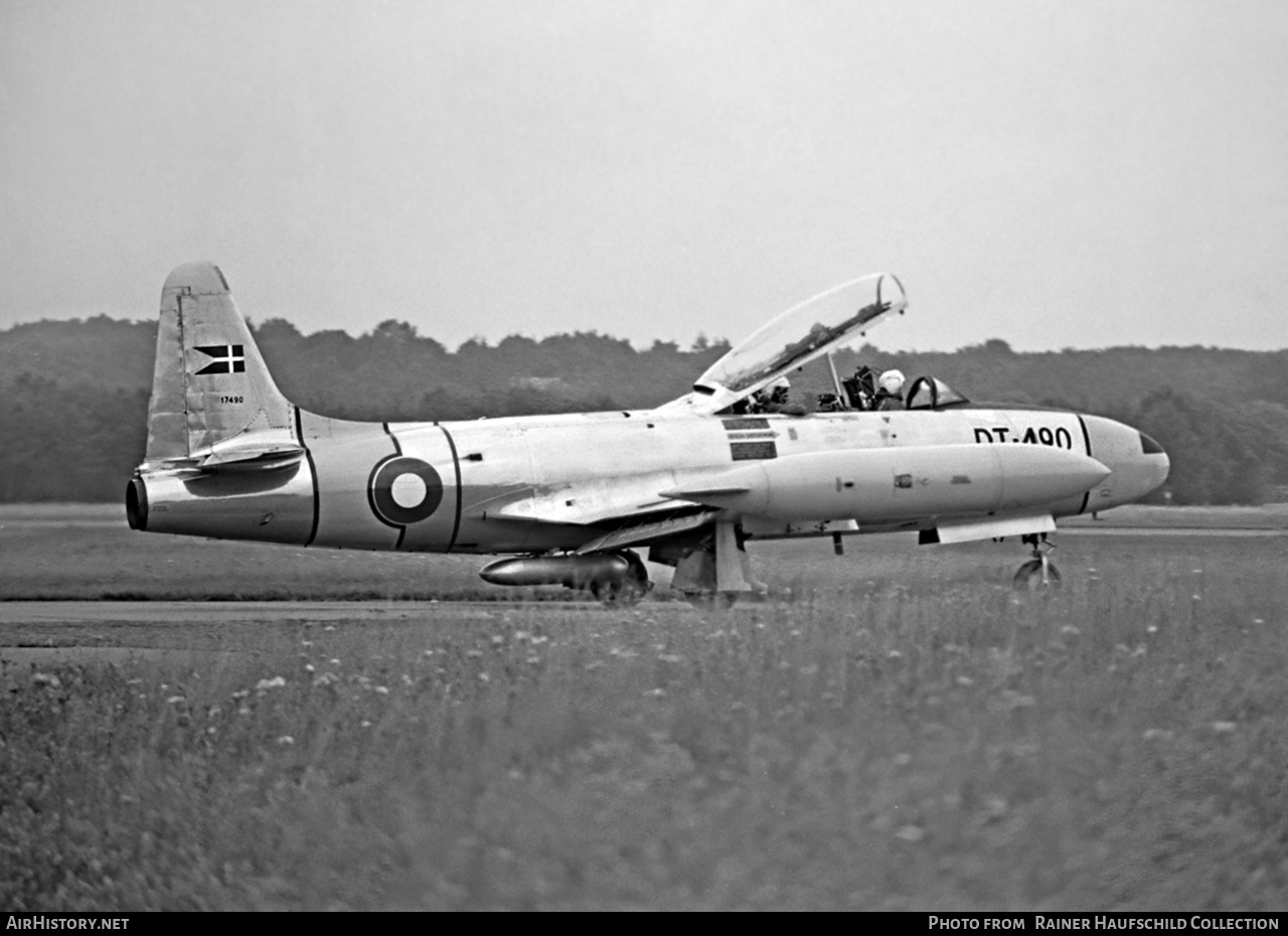 Aircraft Photo of DT-490 / 17490 | Lockheed T-33A | Denmark - Air Force | AirHistory.net #556443