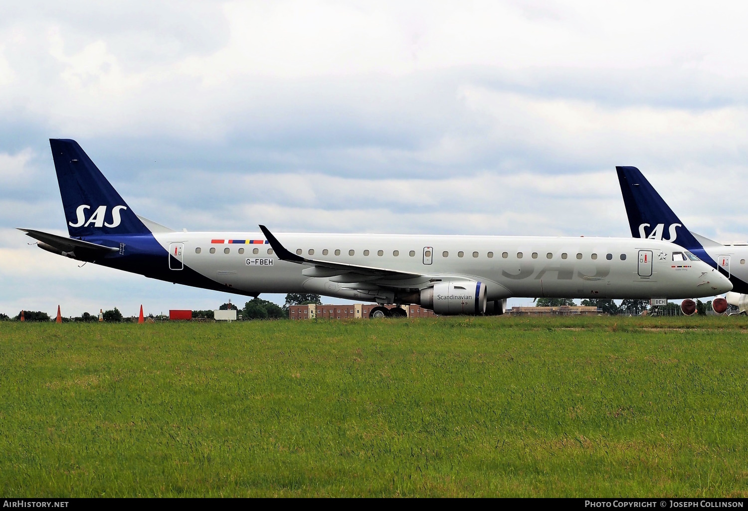 Aircraft Photo of G-FBEH | Embraer 195LR (ERJ-190-200LR) | Scandinavian Airlines - SAS | AirHistory.net #556479