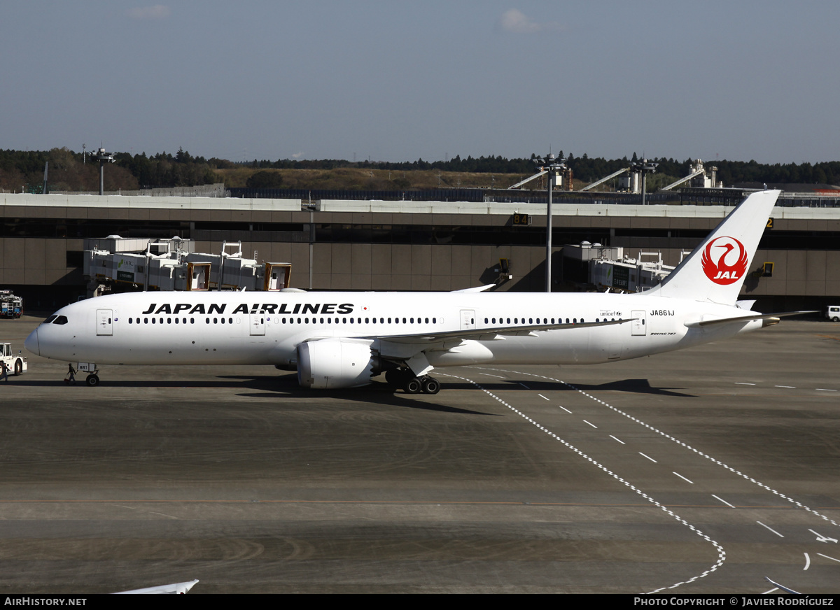 Aircraft Photo of JA861J | Boeing 787-9 Dreamliner | Japan Airlines - JAL | AirHistory.net #556489