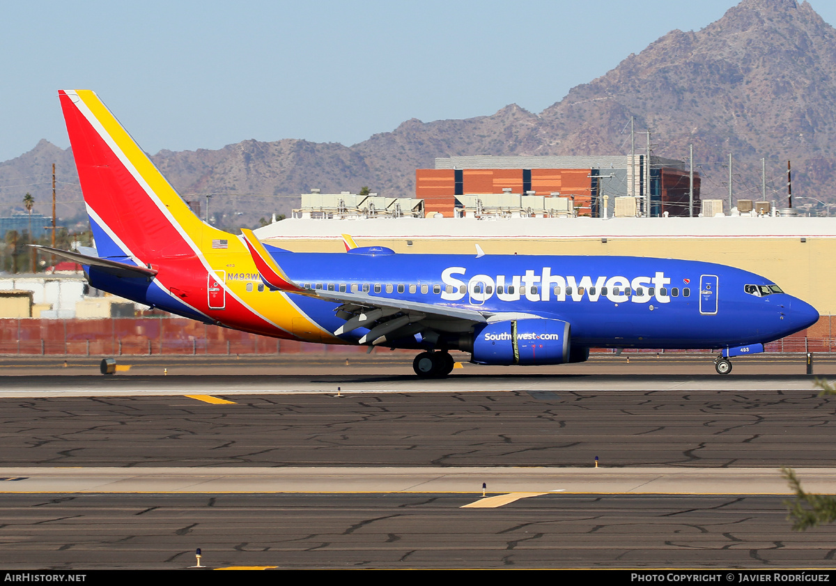 Aircraft Photo of N493WN | Boeing 737-7H4 | Southwest Airlines | AirHistory.net #556513