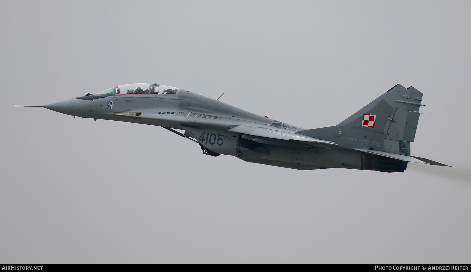 Aircraft Photo of 4105 | Mikoyan-Gurevich MiG-29GT (9-51) | Poland - Air Force | AirHistory.net #556521