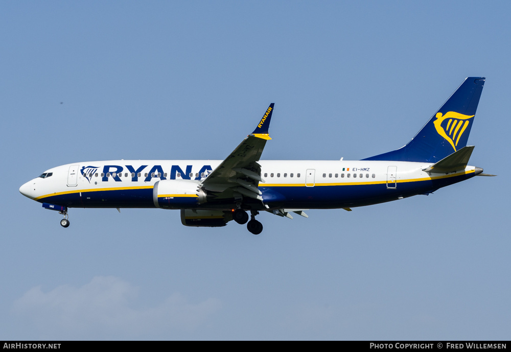 Aircraft Photo of EI-HMZ | Boeing 737-8200 Max 200 | Ryanair | AirHistory.net #556532