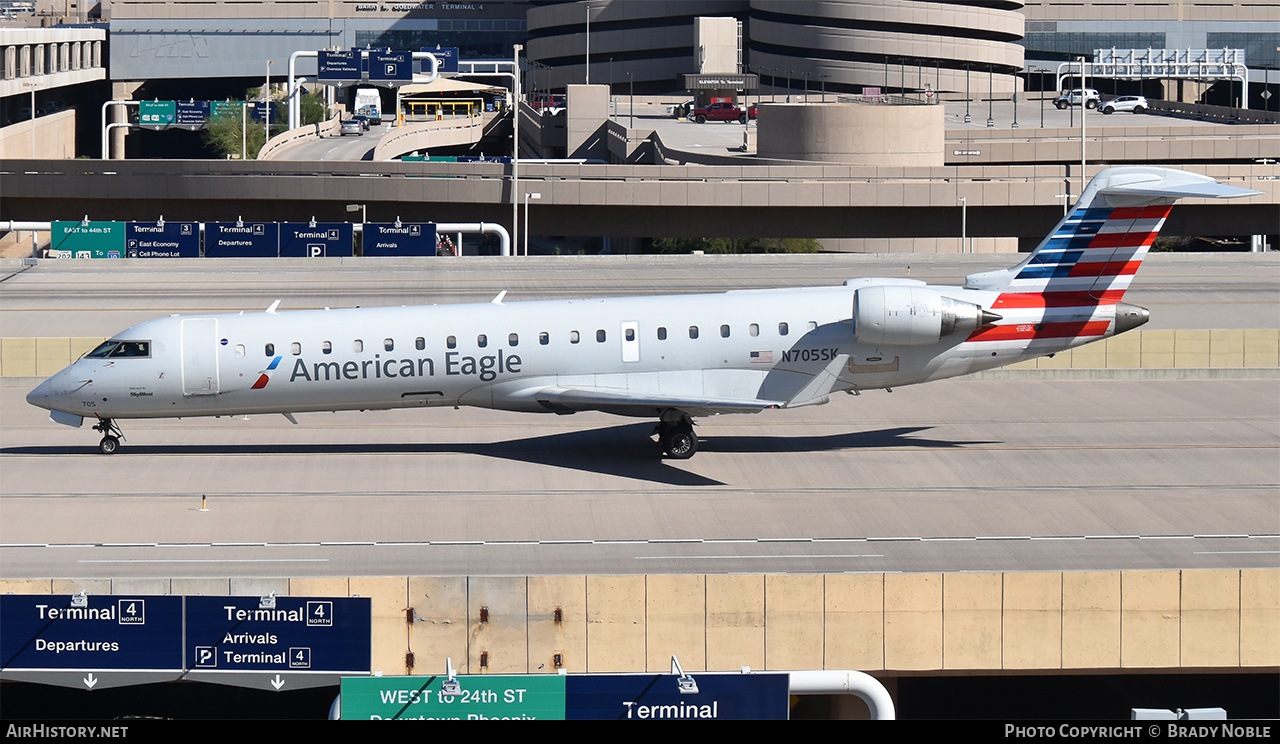 Aircraft Photo of N705SK | Bombardier CRJ-700 (CL-600-2C10) | American Eagle | AirHistory.net #556539