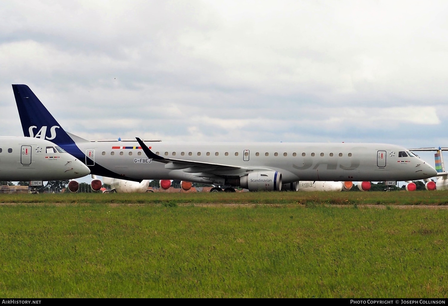 Aircraft Photo of G-FBEJ | Embraer 195LR (ERJ-190-200LR) | Scandinavian Airlines - SAS | AirHistory.net #556540