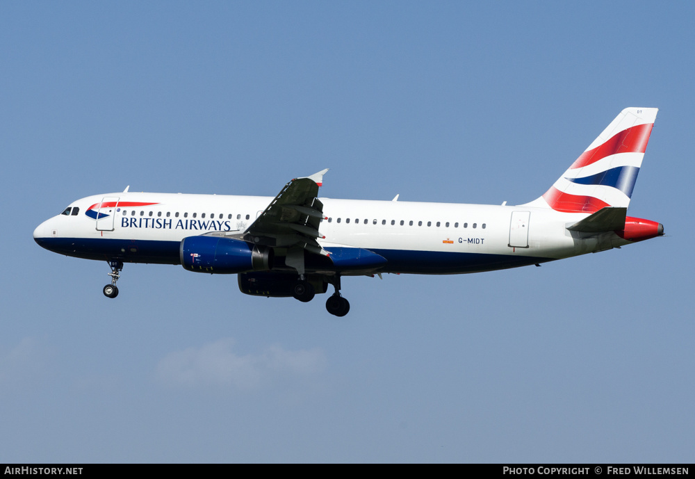 Aircraft Photo of G-MIDT | Airbus A320-232 | British Airways | AirHistory.net #556555