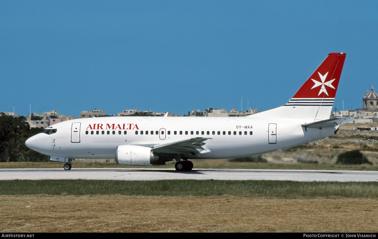 Aircraft Photo of OY-MAA | Boeing 737-5L9 | Air Malta | AirHistory.net #556569
