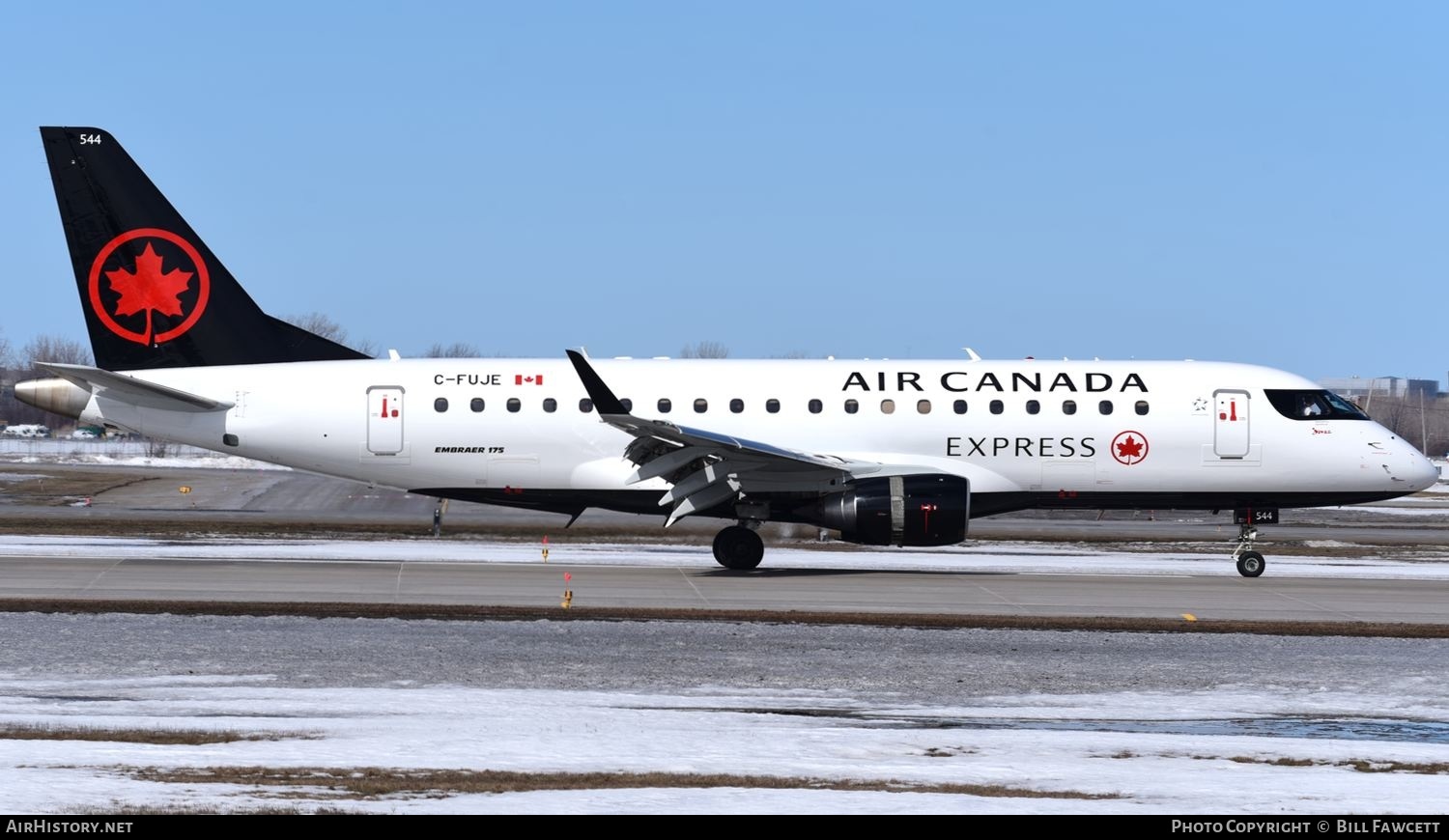 Aircraft Photo of C-FUJE | Embraer 175LR (ERJ-170-200LR) | Air Canada Express | AirHistory.net #556575