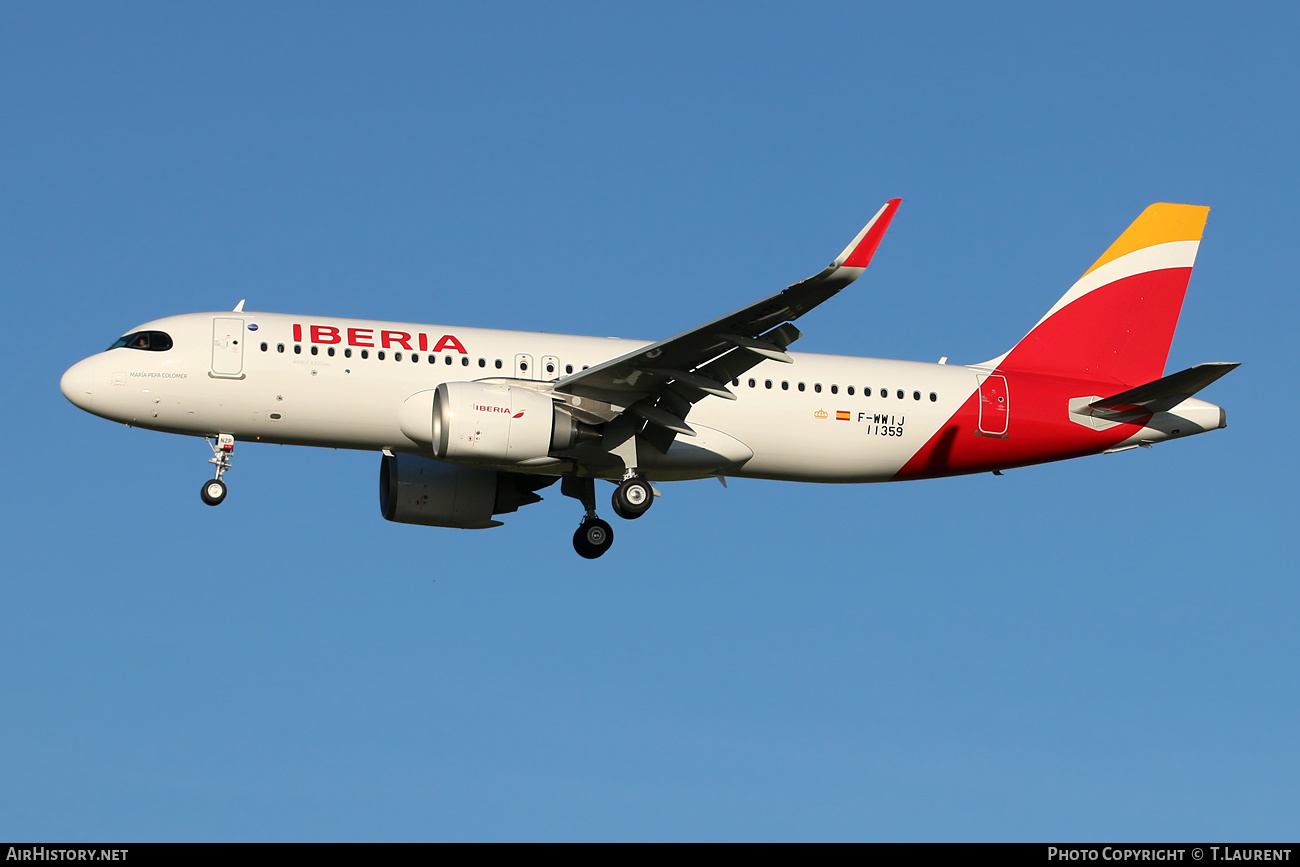 Aircraft Photo of F-WWIJ | Airbus A320-251N | Iberia | AirHistory.net #556638