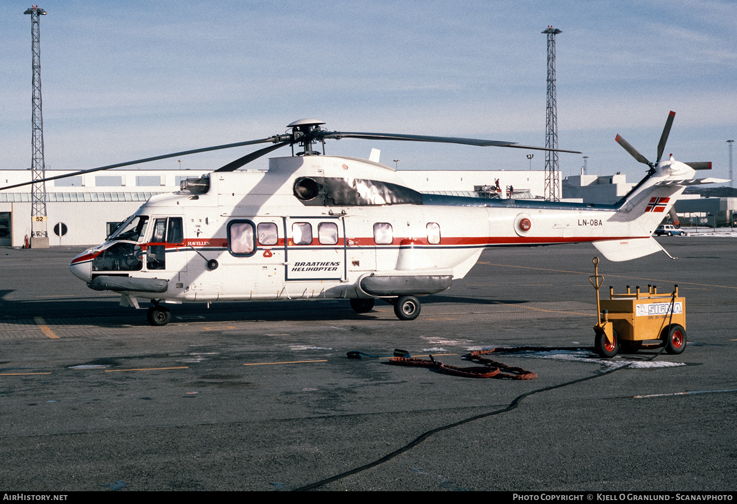 Aircraft Photo of LN-OBA | Aerospatiale AS-332L1 Super Puma | Braathens Helikopter | AirHistory.net #556660