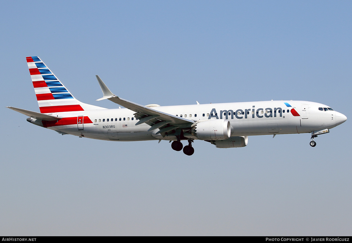 Aircraft Photo of N303RG | Boeing 737-8 Max 8 | American Airlines | AirHistory.net #556697