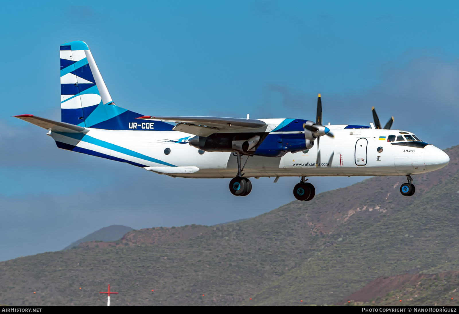 Aircraft Photo of UR-CQE | Antonov An-26B | Vulkan Air | AirHistory.net #556722