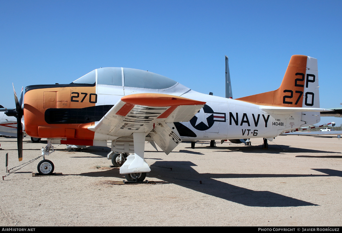 Aircraft Photo of 140481 | North American T-28C Trojan | USA - Navy | AirHistory.net #556724