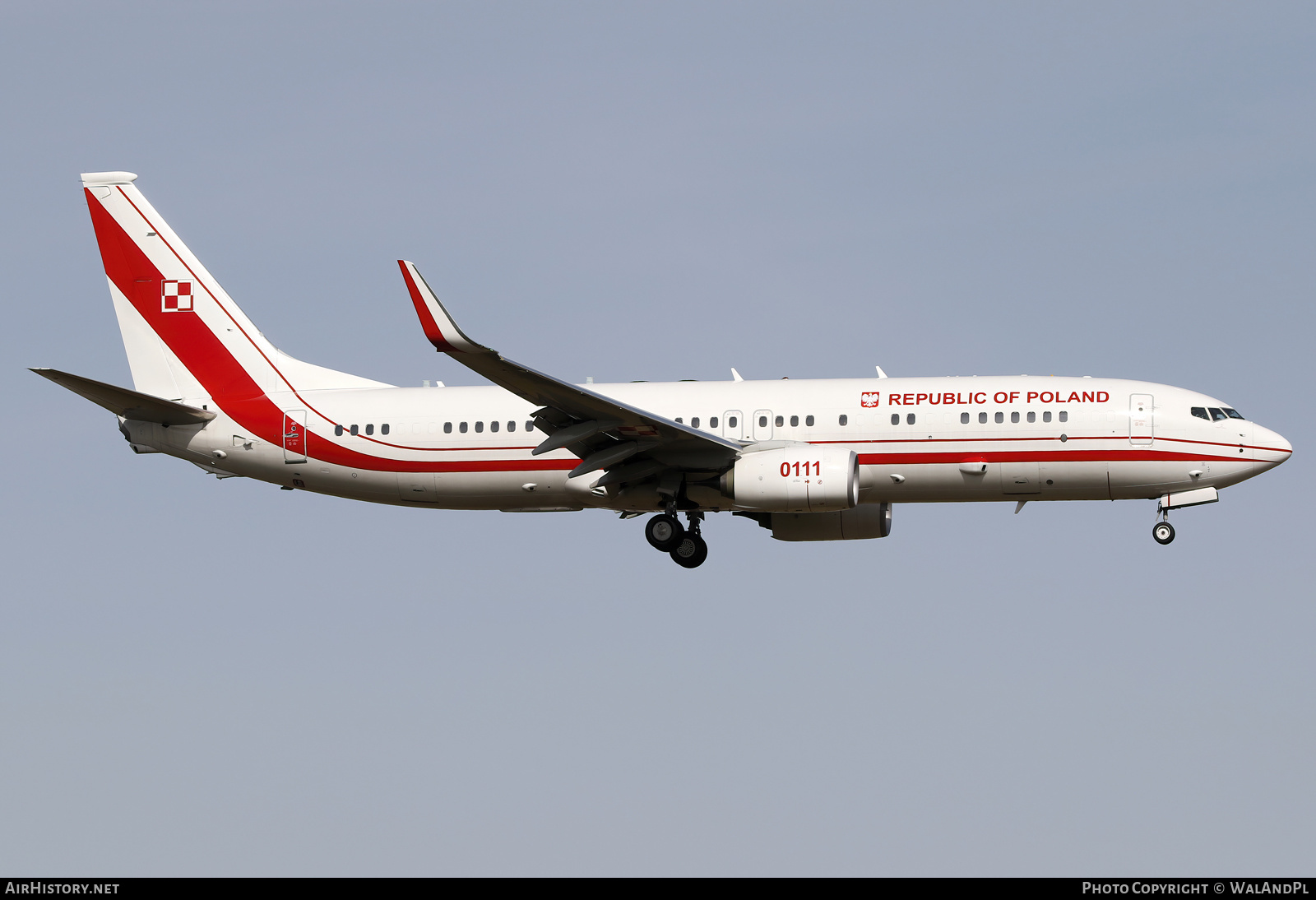 Aircraft Photo of 0111 | Boeing 737-800 BBJ2 | Poland - Air Force | AirHistory.net #556738