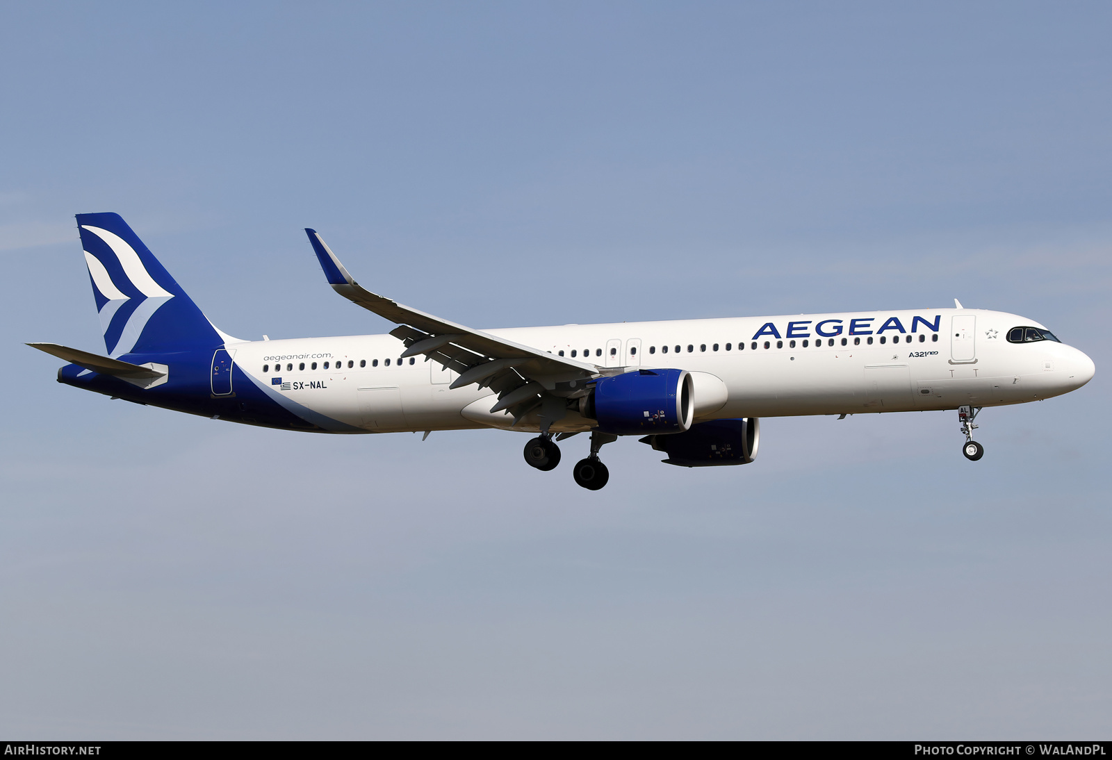 Aircraft Photo of SX-NAL | Airbus A321-271NX | Aegean Airlines | AirHistory.net #556764