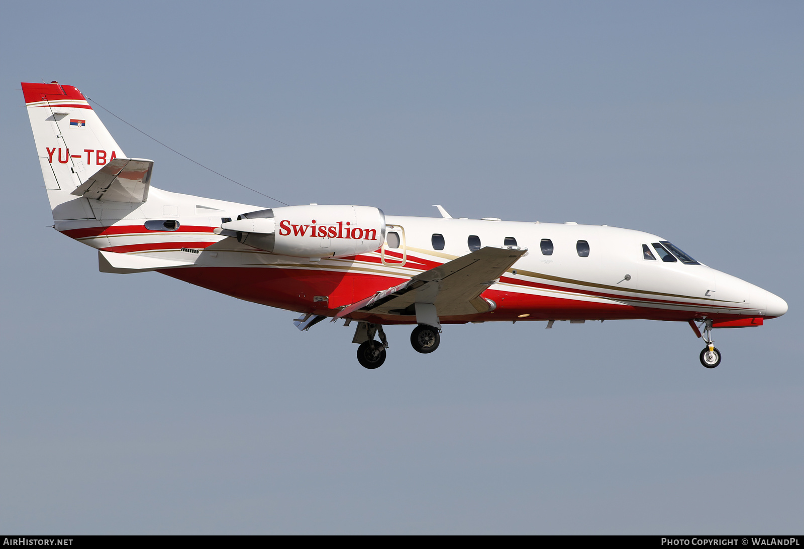Aircraft Photo of YU-TBA | Cessna 560XL Citation XLS+ | SwissLion | AirHistory.net #556766