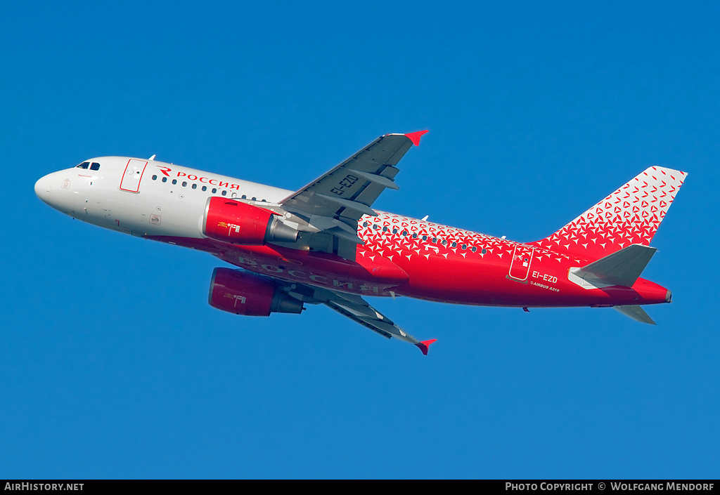 Aircraft Photo of EI-EZD | Airbus A319-112 | Rossiya - Russian Airlines | AirHistory.net #556803