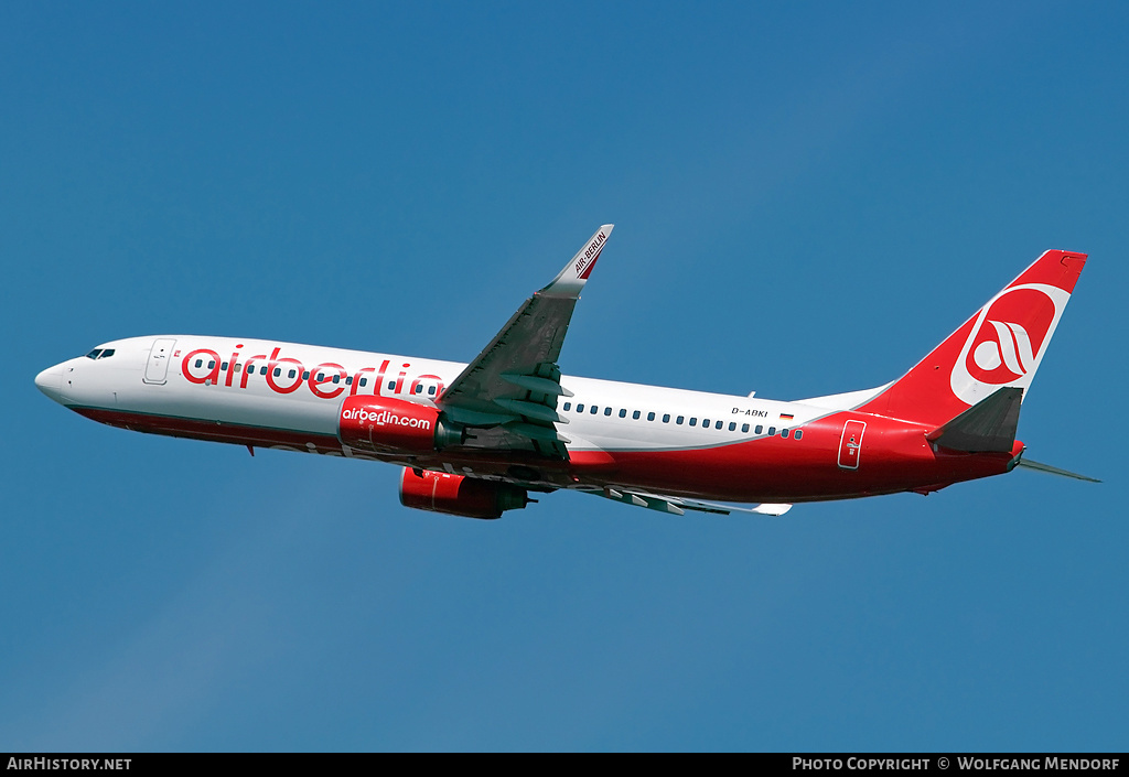 Aircraft Photo of D-ABKI | Boeing 737-86J | Air Berlin | AirHistory.net #556817