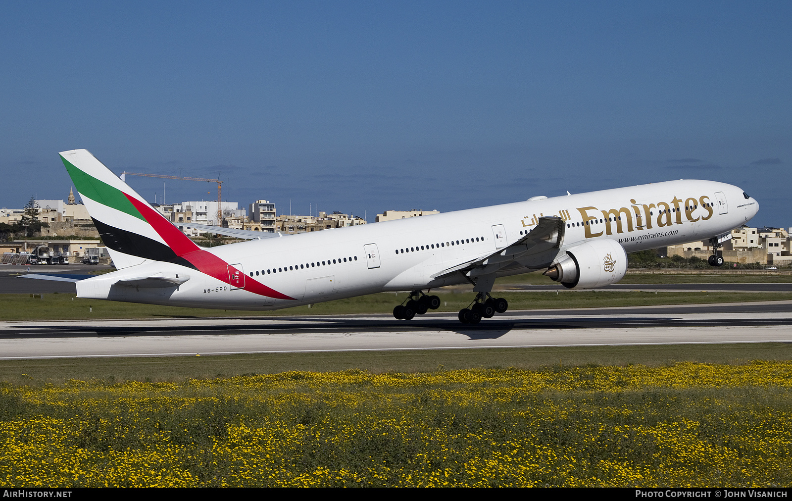Aircraft Photo of A6-EPO | Boeing 777-31H/ER | Emirates | AirHistory.net #556830