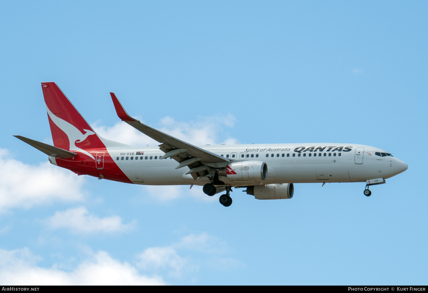 Aircraft Photo of VH-VXB | Boeing 737-838 | Qantas | AirHistory.net #556831