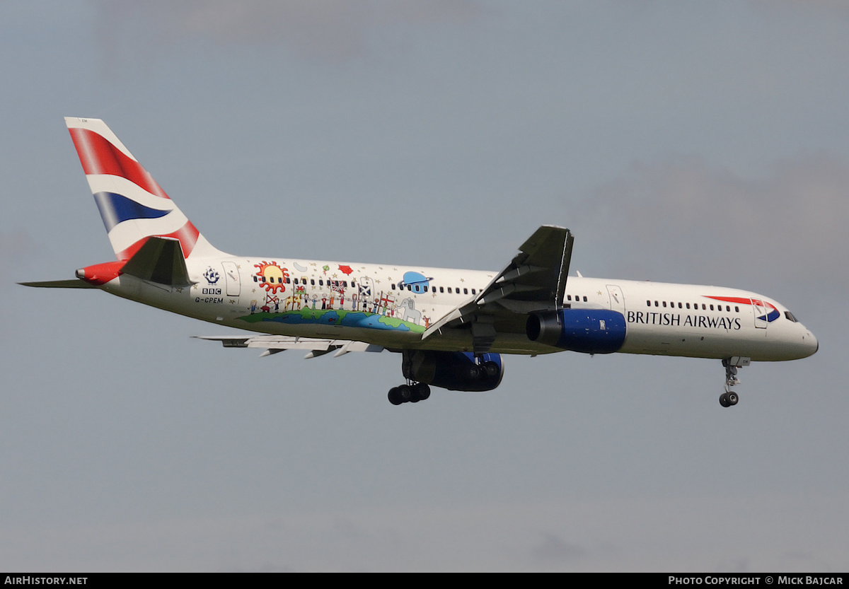 Aircraft Photo of G-CPEM | Boeing 757-236 | British Airways | AirHistory.net #556858