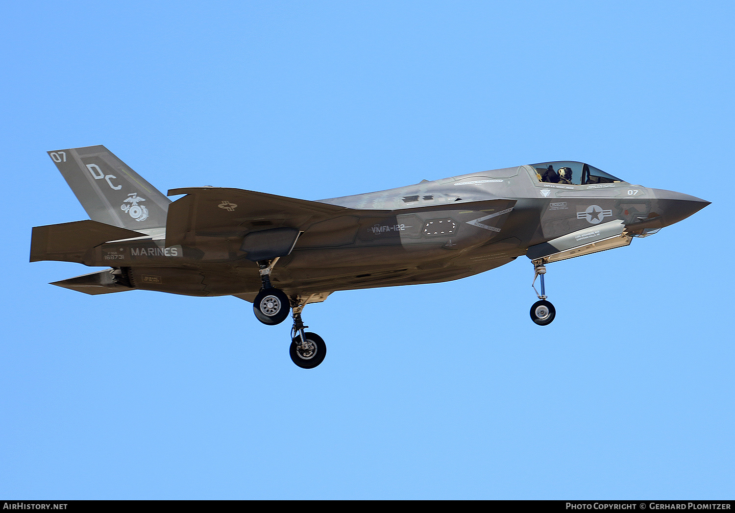 Aircraft Photo of 168731 | Lockheed Martin F-35B Lightning II | USA - Marines | AirHistory.net #556868