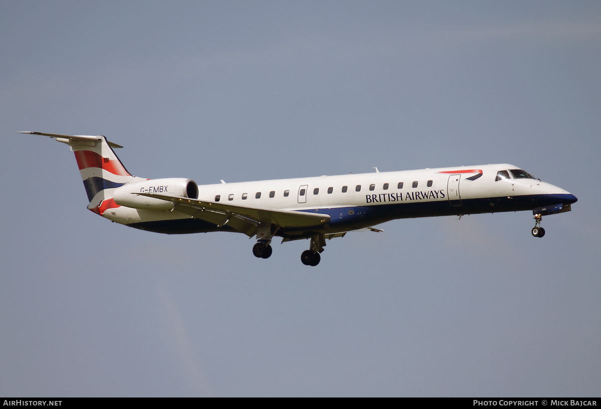 Aircraft Photo of G-EMBX | Embraer ERJ-145EU (EMB-145EU) | British Airways | AirHistory.net #556880