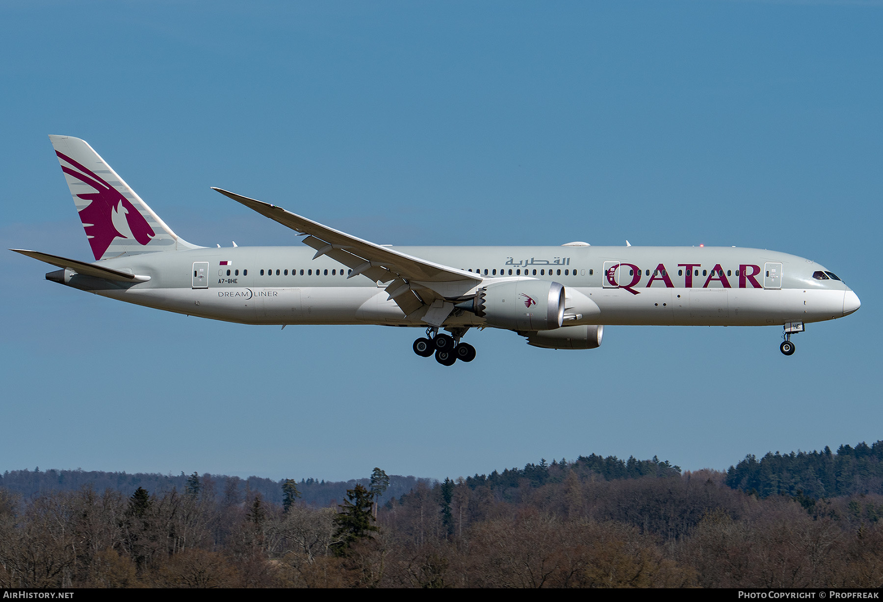 Aircraft Photo of A7-BHE | Boeing 787-9 Dreamliner | Qatar Airways | AirHistory.net #556889