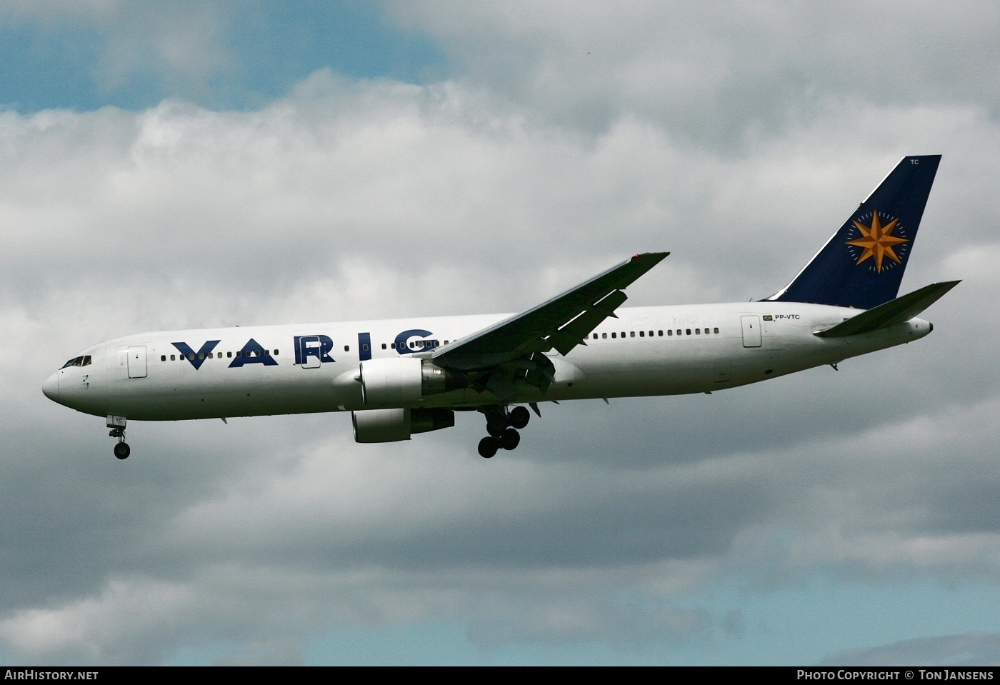 Aircraft Photo of PP-VTC | Boeing 767-3Y0/ER | Varig Charter | AirHistory.net #556974