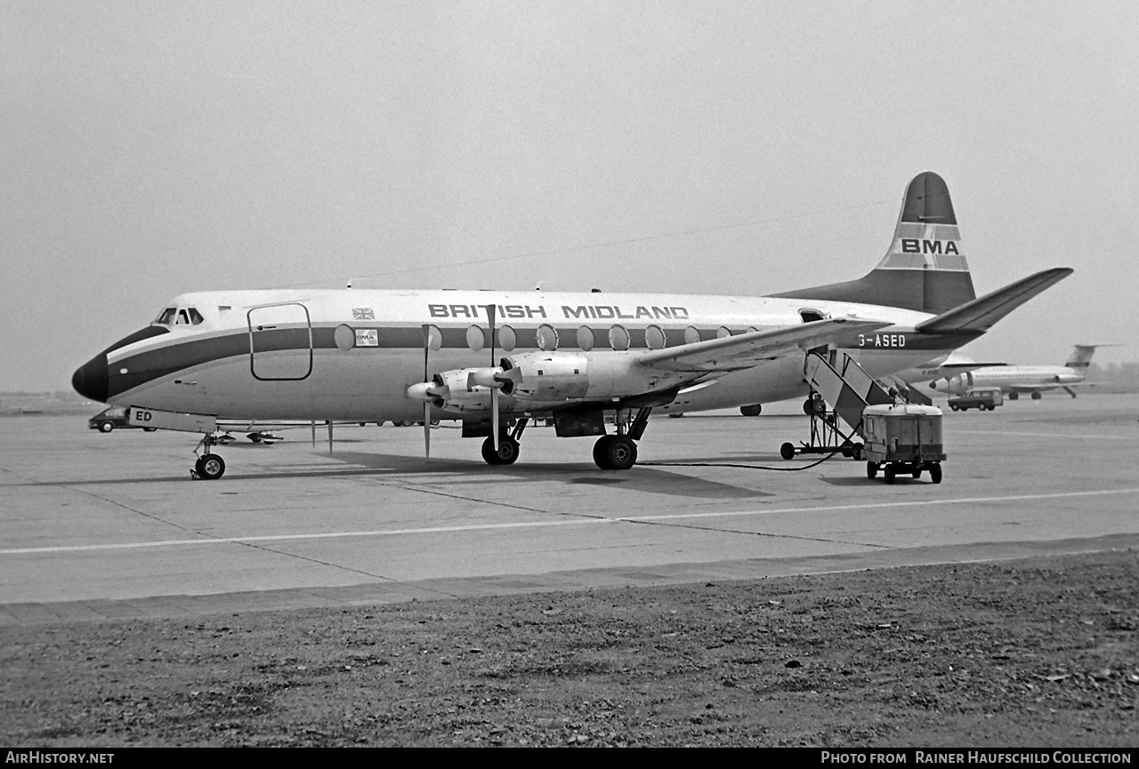Aircraft Photo of G-ASED | Vickers 831 Viscount | British Midland Airways - BMA | AirHistory.net #556992
