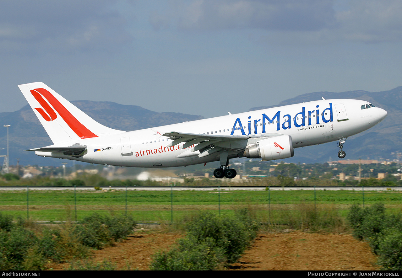 Aircraft Photo of D-AIDH | Airbus A310-304/ET | Air Madrid | AirHistory.net #556999