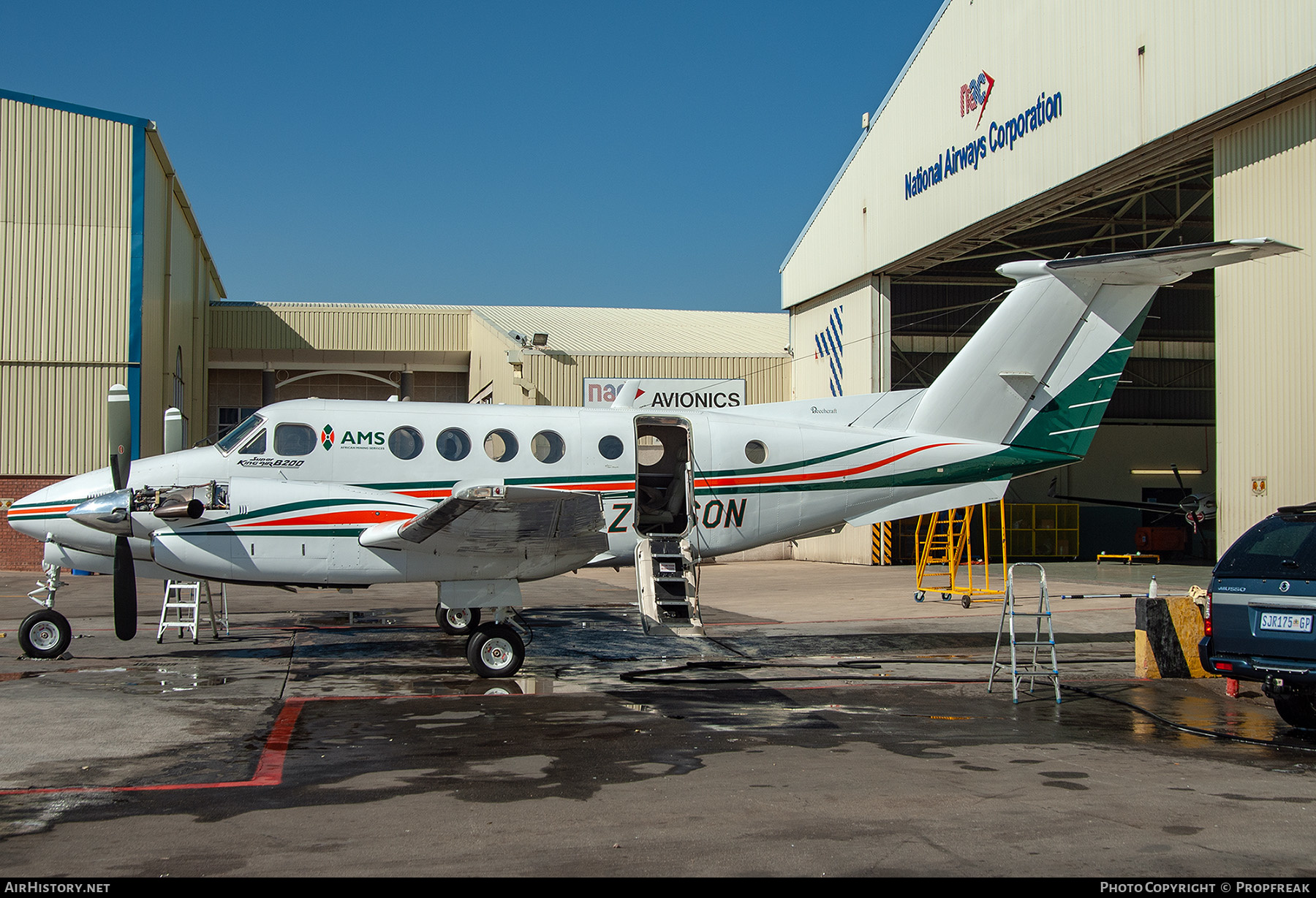 Aircraft Photo of ZS-SON | Beech B200C Super King Air | AMS - African Mining Services | AirHistory.net #557017