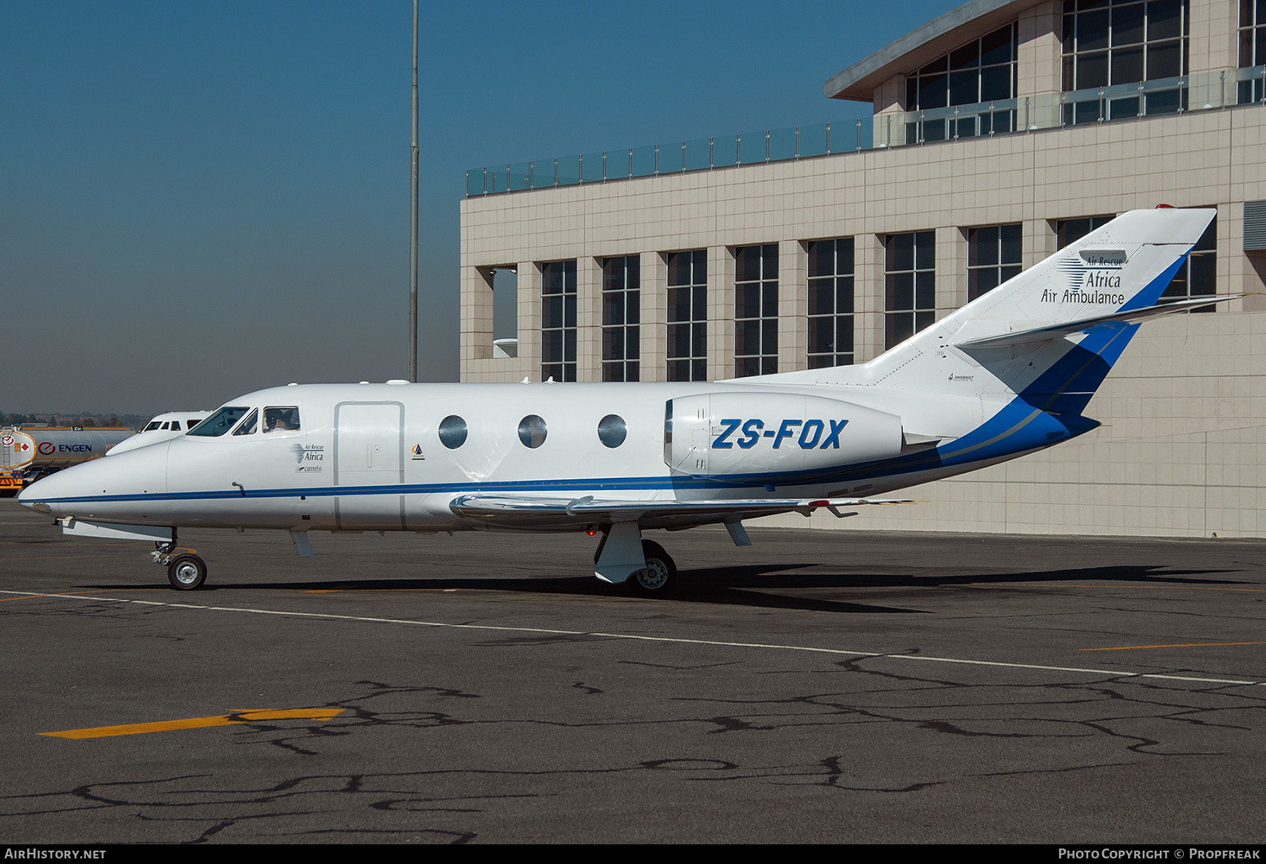 Aircraft Photo of ZS-FOX | Dassault Falcon 10 | Air Rescue Africa | AirHistory.net #557023