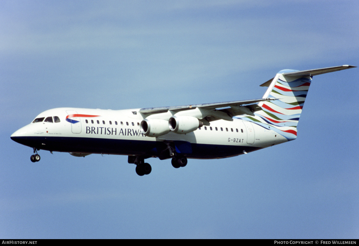 Aircraft Photo of G-BZAT | British Aerospace Avro 146-RJ100 | British Airways | AirHistory.net #557043