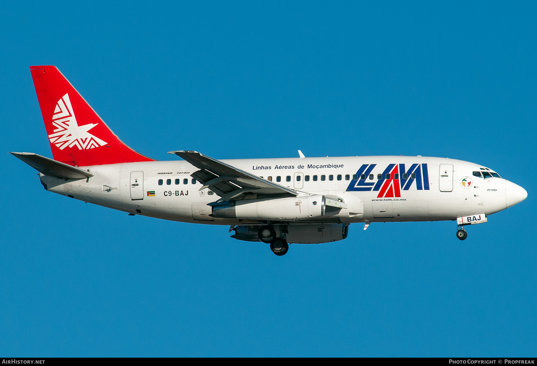 Aircraft Photo of C9-BAJ | Boeing 737-205/Adv | LAM - Linhas Aéreas de Moçambique | AirHistory.net #557056