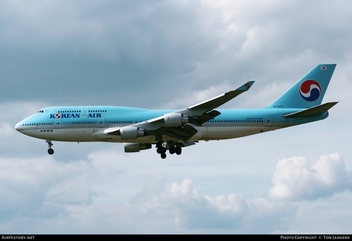Aircraft Photo of HL7472 | Boeing 747-4B5 | Korean Air | AirHistory.net #557074