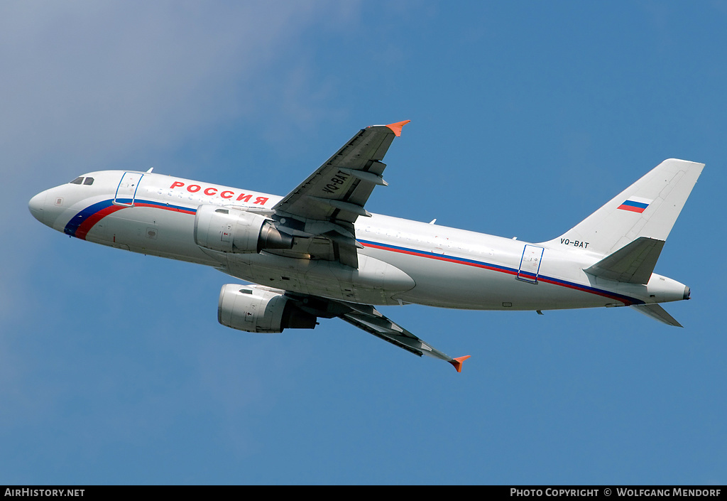 Aircraft Photo of VQ-BAT | Airbus A319-111 | Rossiya - Russian Airlines | AirHistory.net #557143