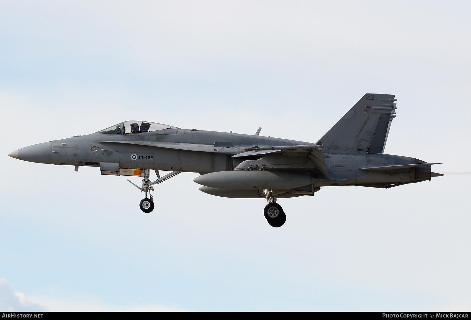 Aircraft Photo of HN-422 | McDonnell Douglas F/A-18C Hornet | Finland - Air Force | AirHistory.net #557190