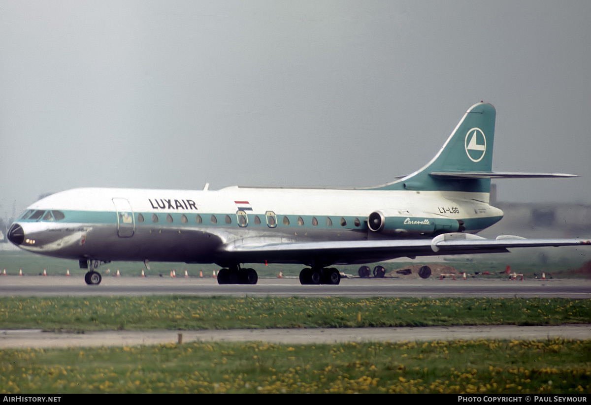 Aircraft Photo of LX-LGG | Sud SE-210 Caravelle VI-R | Luxair | AirHistory.net #557217