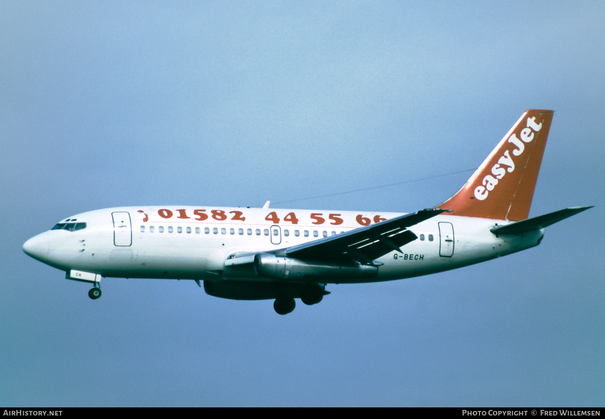 Aircraft Photo of G-BECH | Boeing 737-204/Adv | EasyJet | AirHistory.net #557230