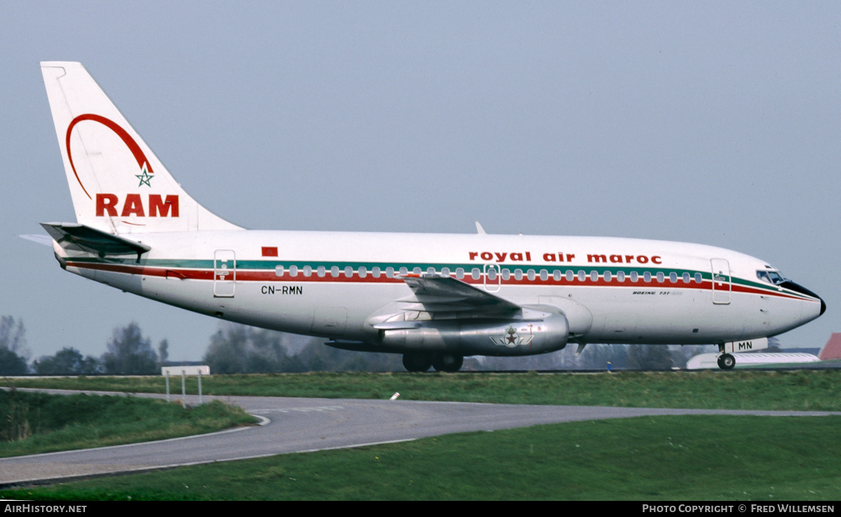 Aircraft Photo of CN-RMN | Boeing 737-2B6C/Adv | Royal Air Maroc - RAM | AirHistory.net #557232