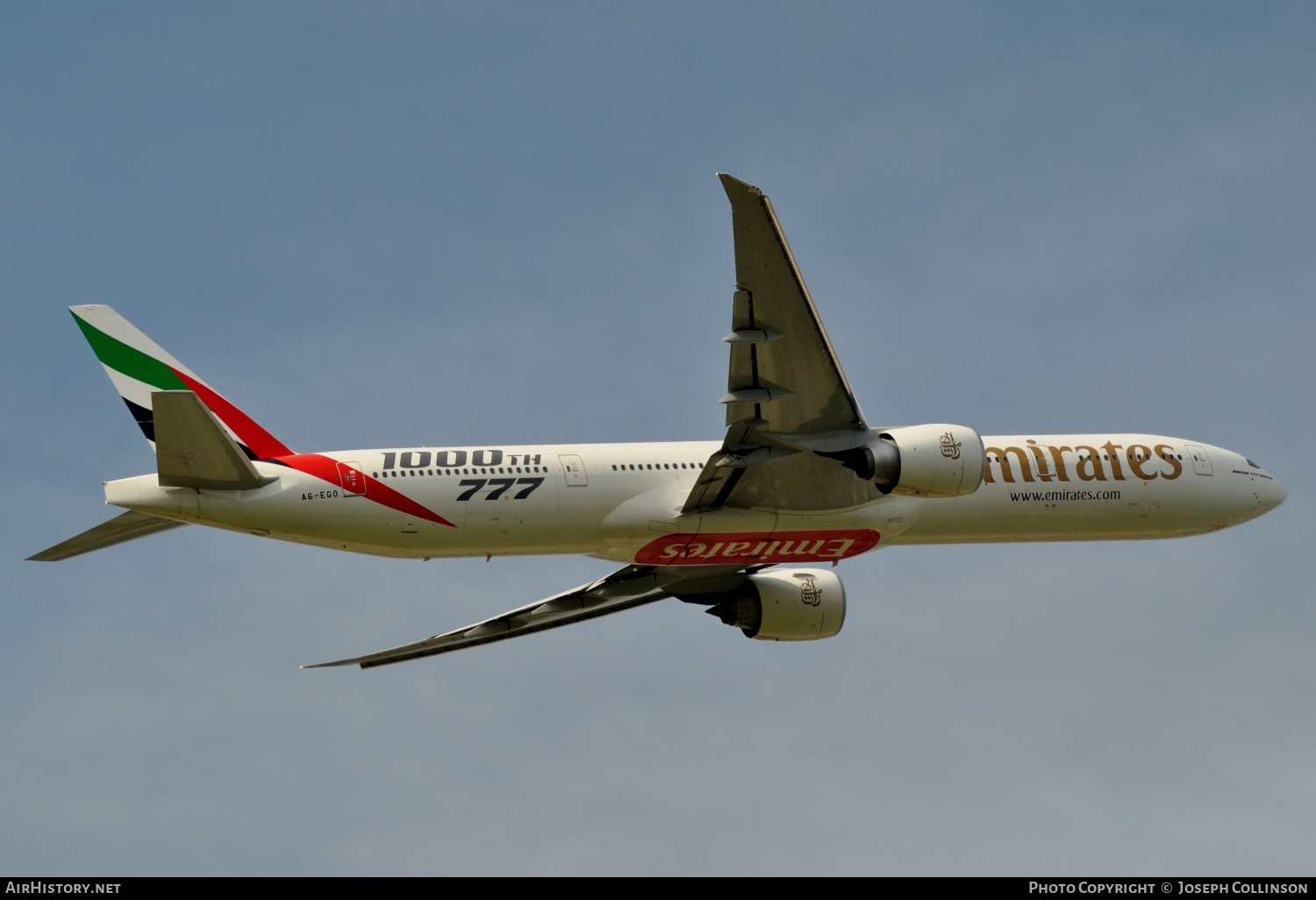 Aircraft Photo of A6-EGO | Boeing 777-31H/ER | Emirates | AirHistory.net #557357