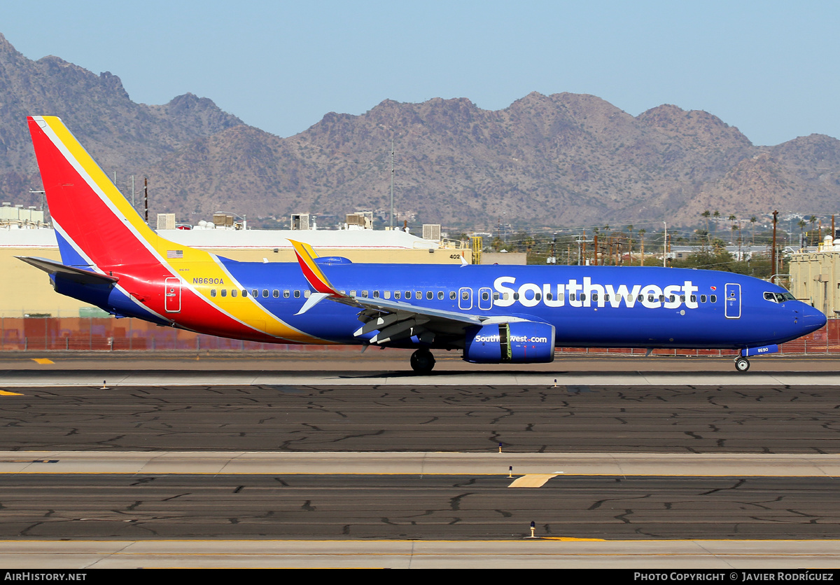 Aircraft Photo of N8690A | Boeing 737-8H4 | Southwest Airlines | AirHistory.net #557398
