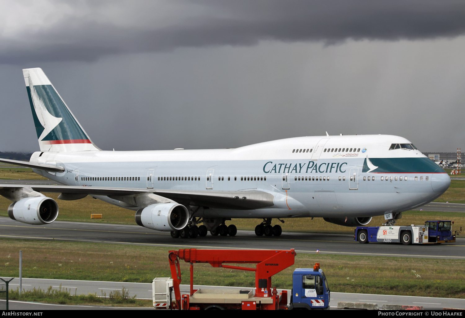 Aircraft Photo of B-HUF | Boeing 747-467 | Cathay Pacific Airways | AirHistory.net #557414